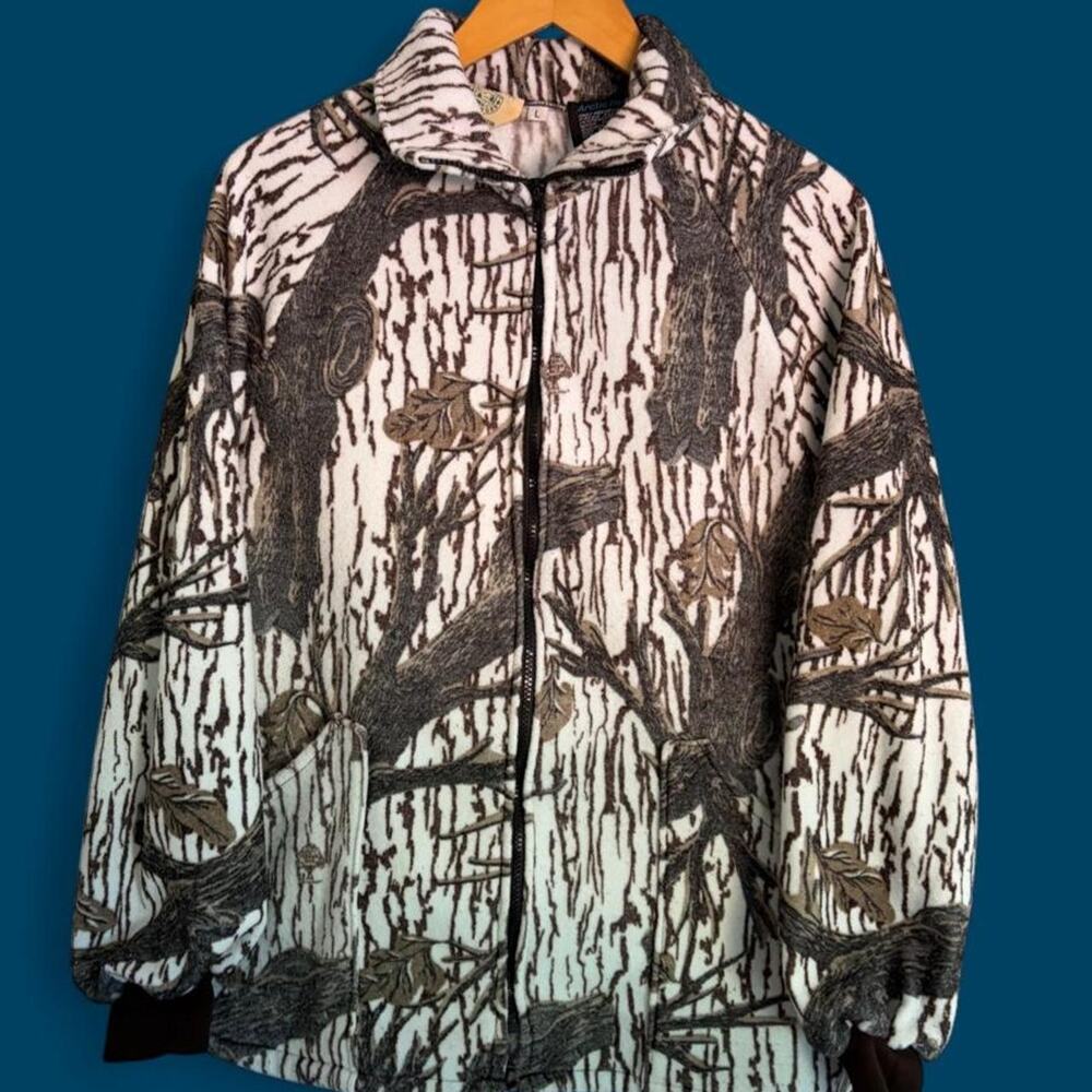 Early 90s arctic fleece zip up jacket